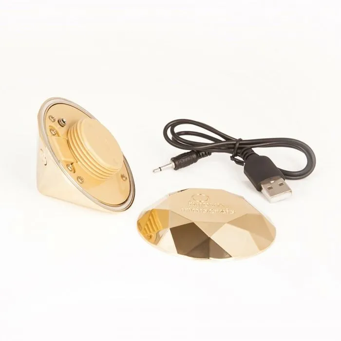 Вібратор для клітора Bijoux Indiscrets Diamond Twenty One (золотий)