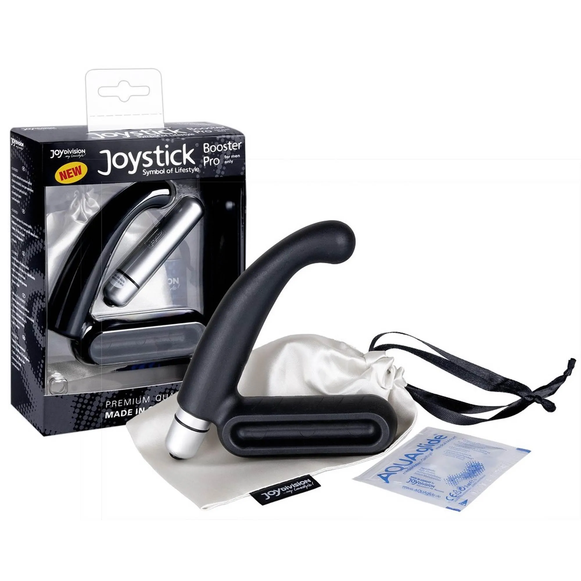 Стимулятор простаты JoyDivision Joystick Prostata Booster Pro, 13 см (черный)