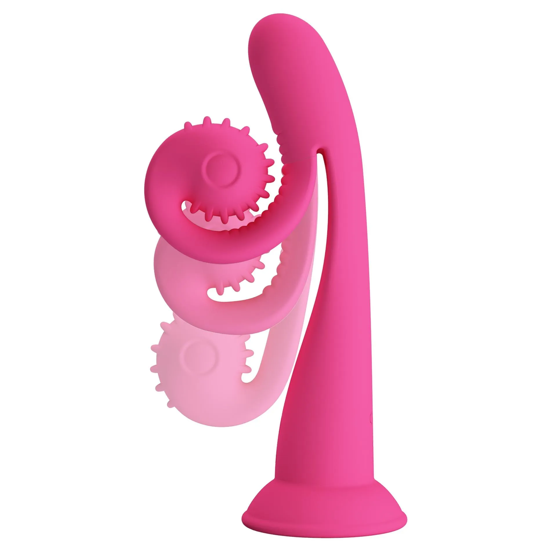 Вибратор Pretty Love Love Romance Selma Snail, 20 см (розовый)