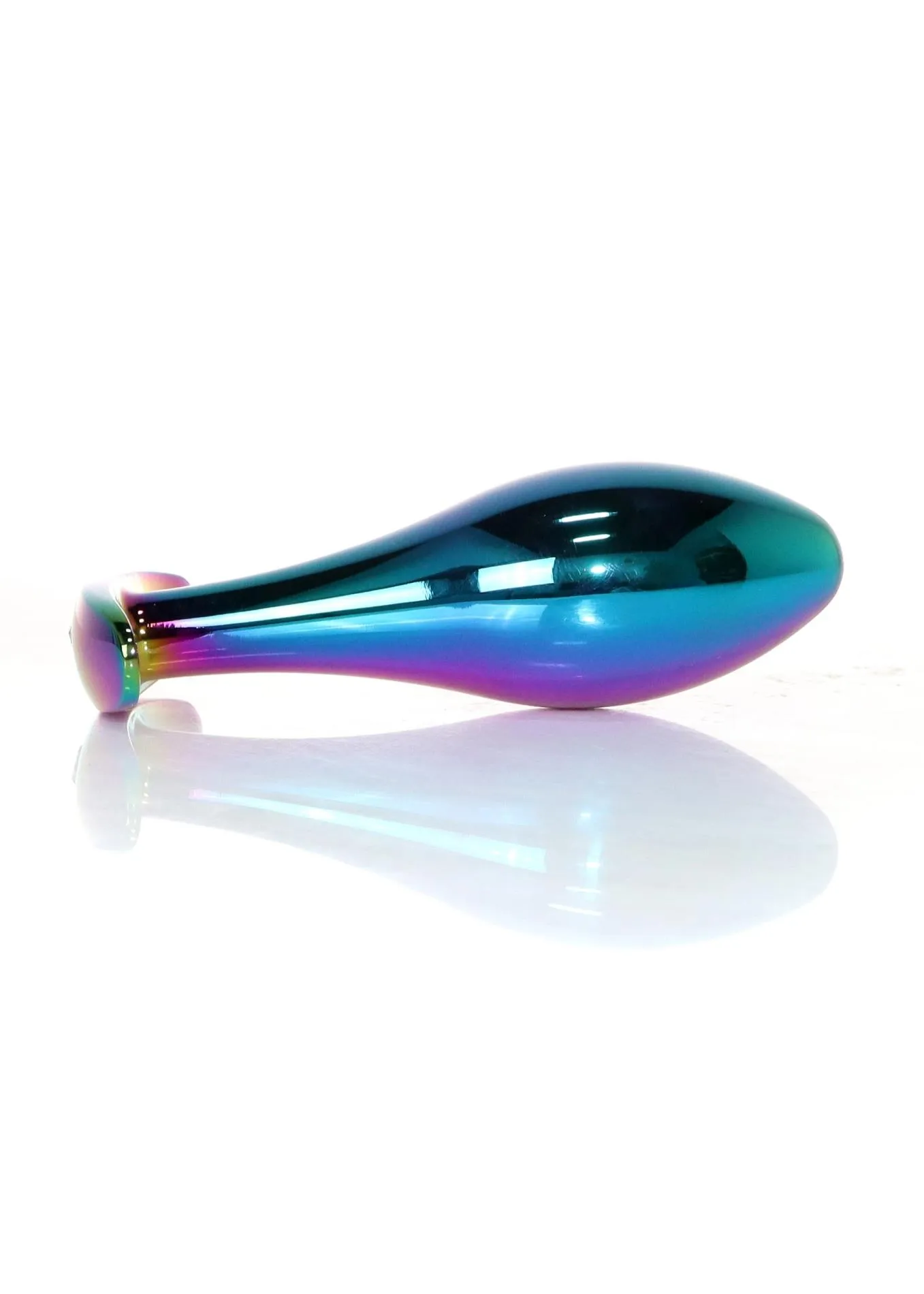 Анальна пробка Jewellery Multicolour Plug Clear L, 10.5 см (мульті)