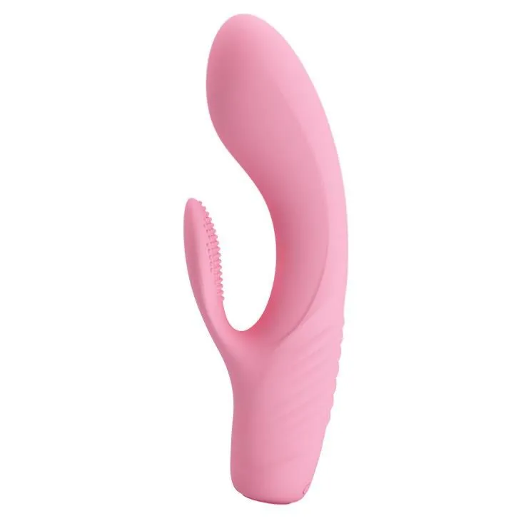 Вібратор-кролик Pretty Love Tim Vibrator Light, 15.5 см (рожевий)