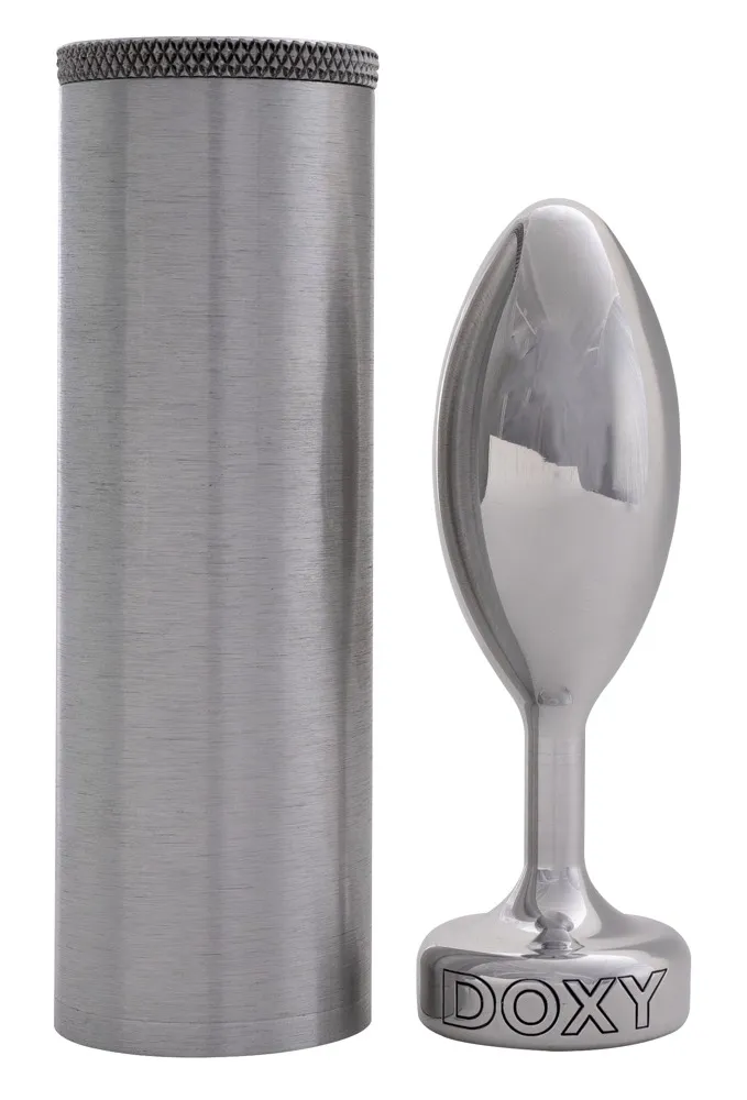 Анальна пробка Doxy Butt Plug Smooth, 11 см (сріблястий)