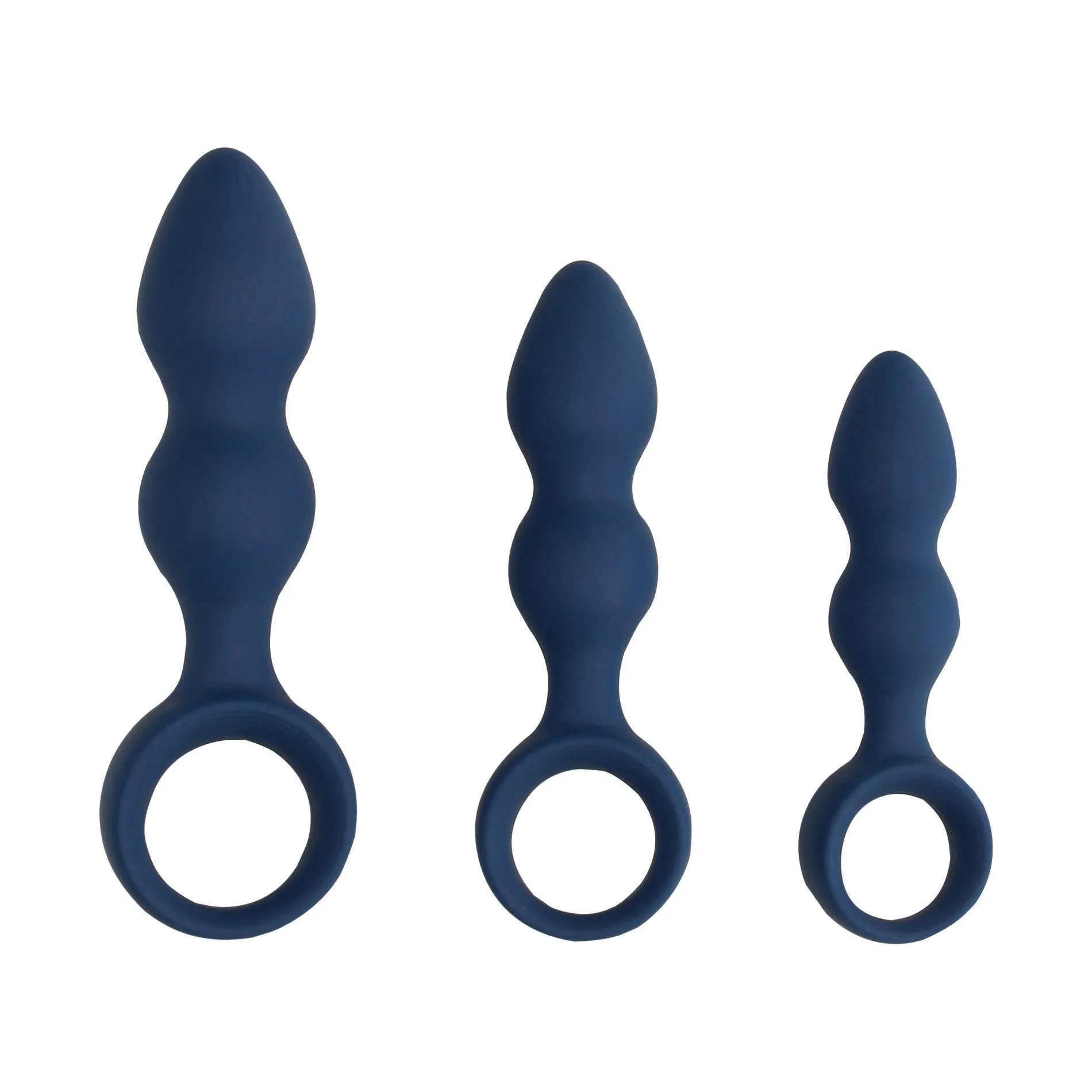 Loveline Anal Plug - Korek analny, Niebieski, 15.4 cm, M