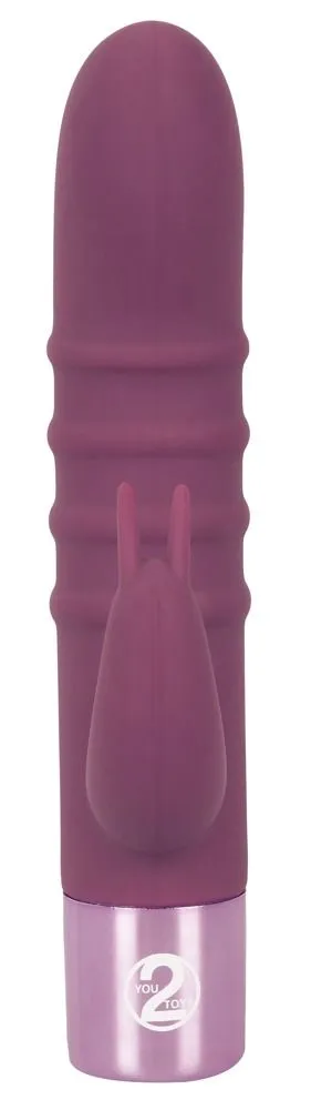 Вібратор-кролик Elegant Series Rabbit Vibe, 16 см (фіолетовий)