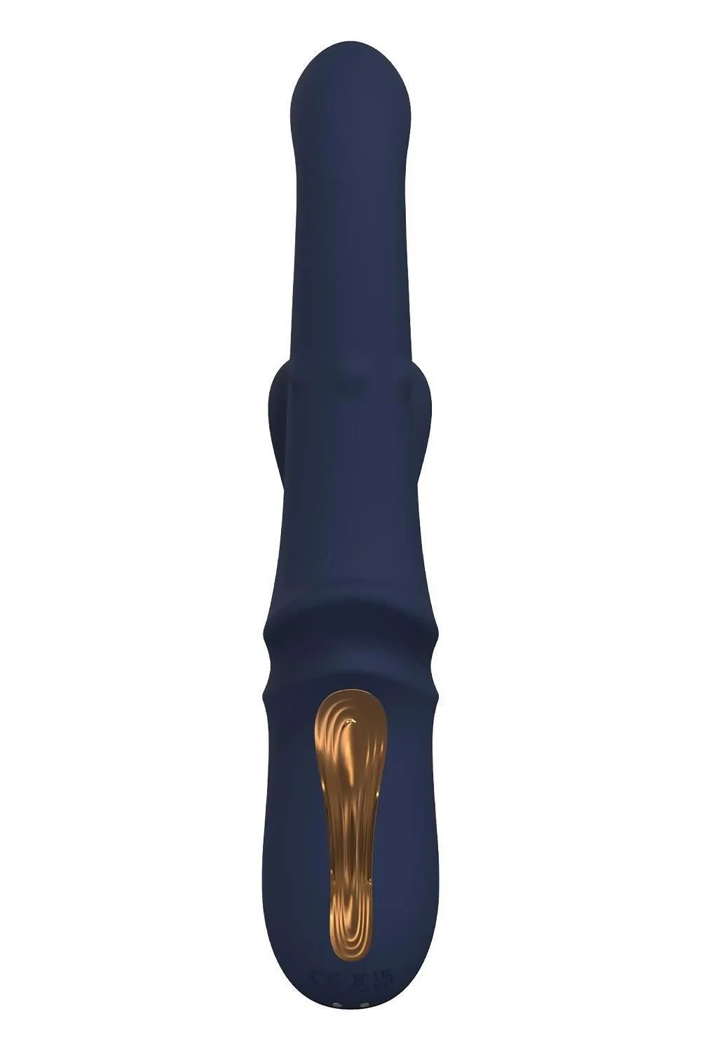 Вибратор-кролик Dreamtoys Duo Iris, 23.5 см (синий)
