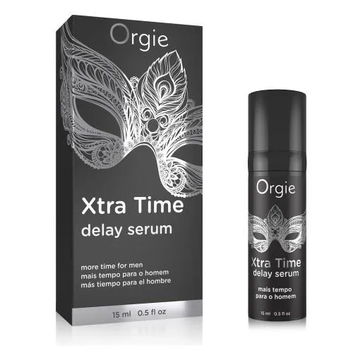 Orgie Xtra Time Delay Serum - Surowica przedłużająca płeć, Przezroczysty, Bez smaku, 15 ml