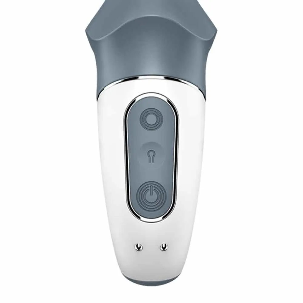 Satisfyer Air Pump Booty 1 - Wibrator, Szary, 17.5 cm