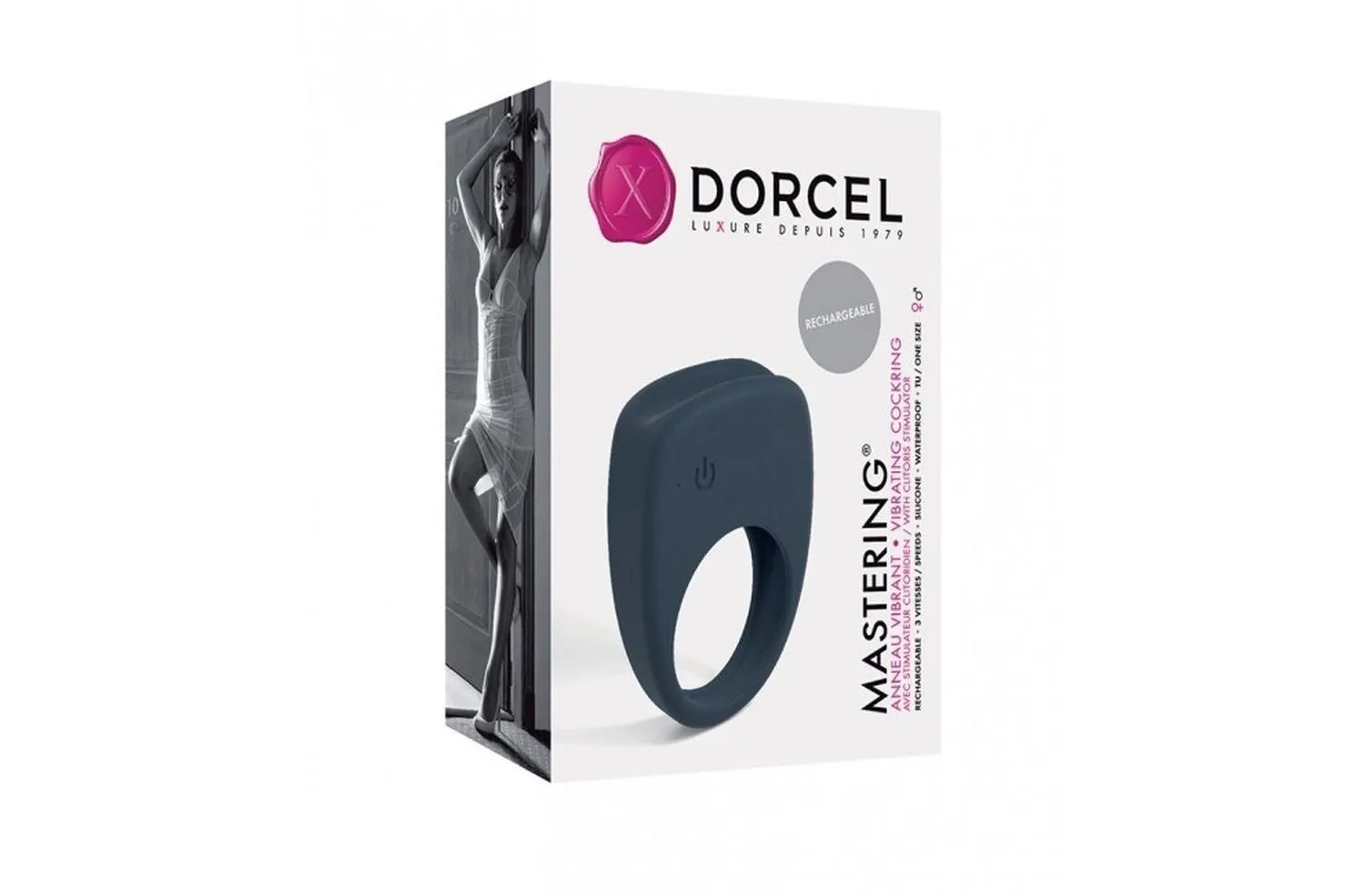 Ерекційне кільце Dorcel Mastering, 5.8 см (сірий)