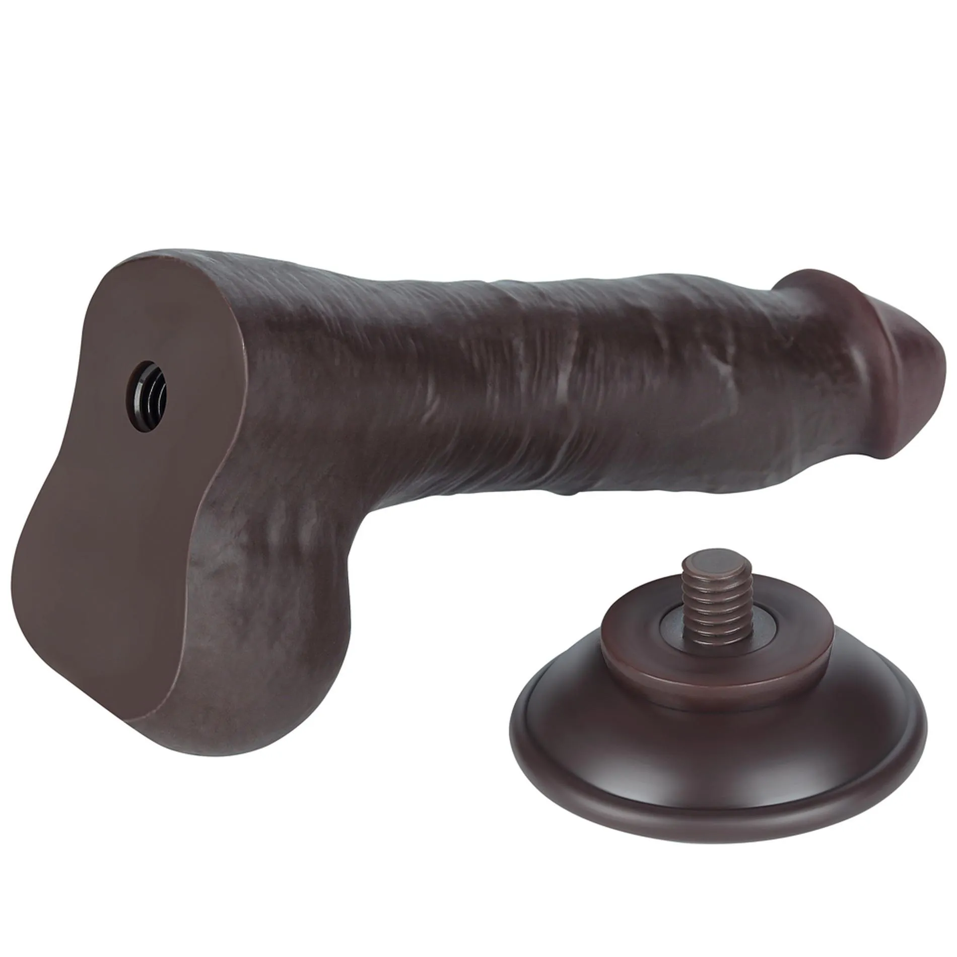 Фаллоимитатор Lovetoy Sliding Skin Dual Layer, 20 см (коричневый)