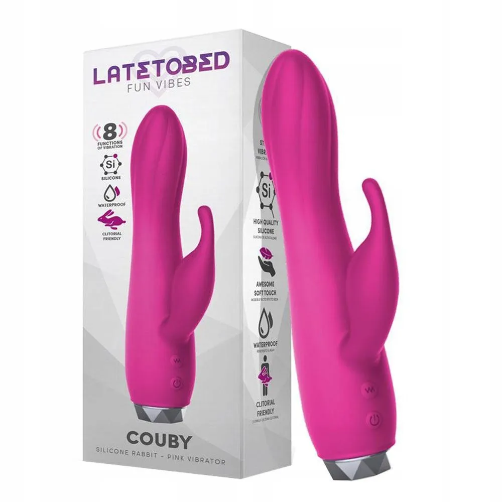LATETOBED Couby - Wibrator królik, Różowy, 16.5 cm