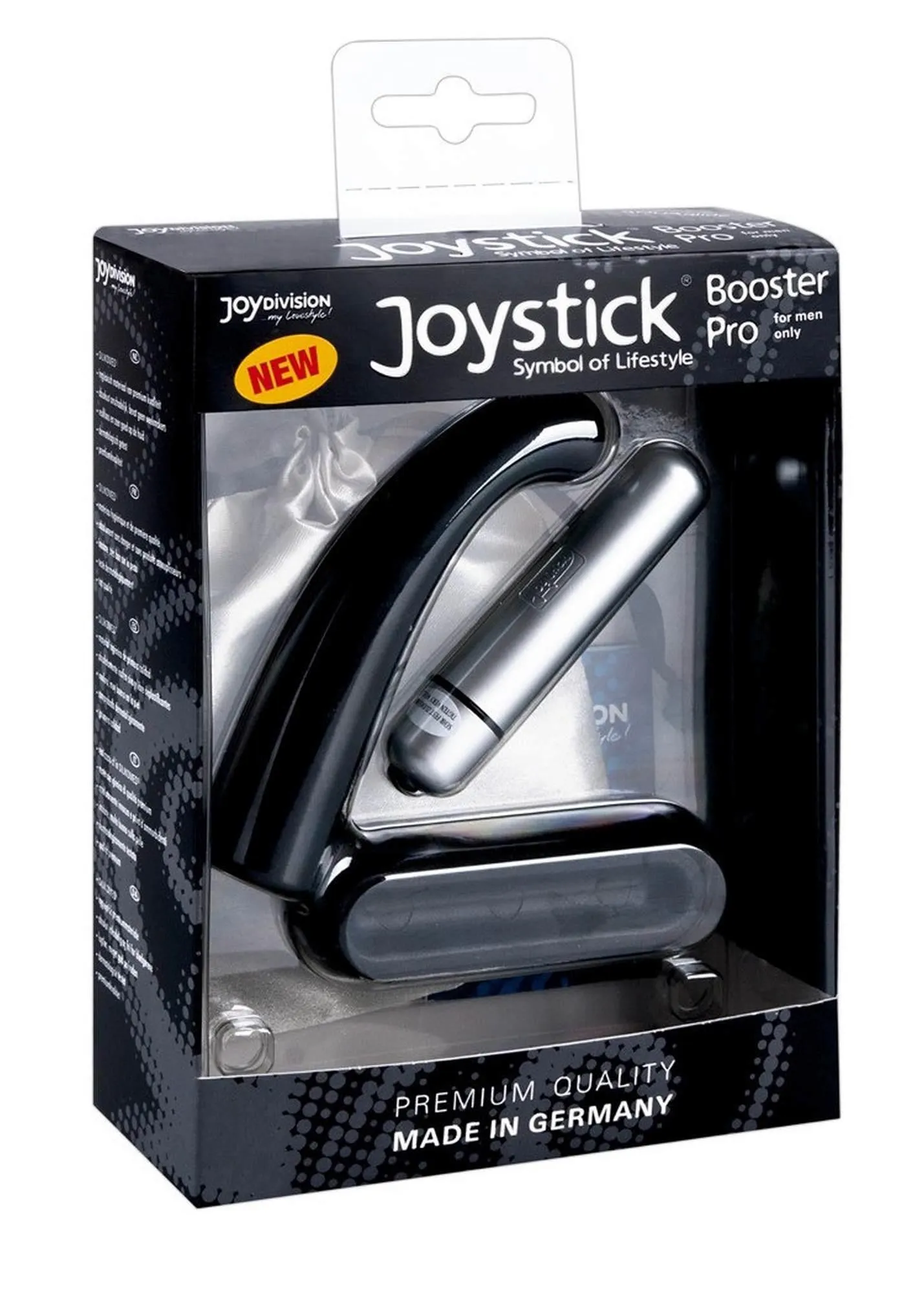Стимулятор простаты JoyDivision Joystick Prostata Booster Pro, 13 см (черный)
