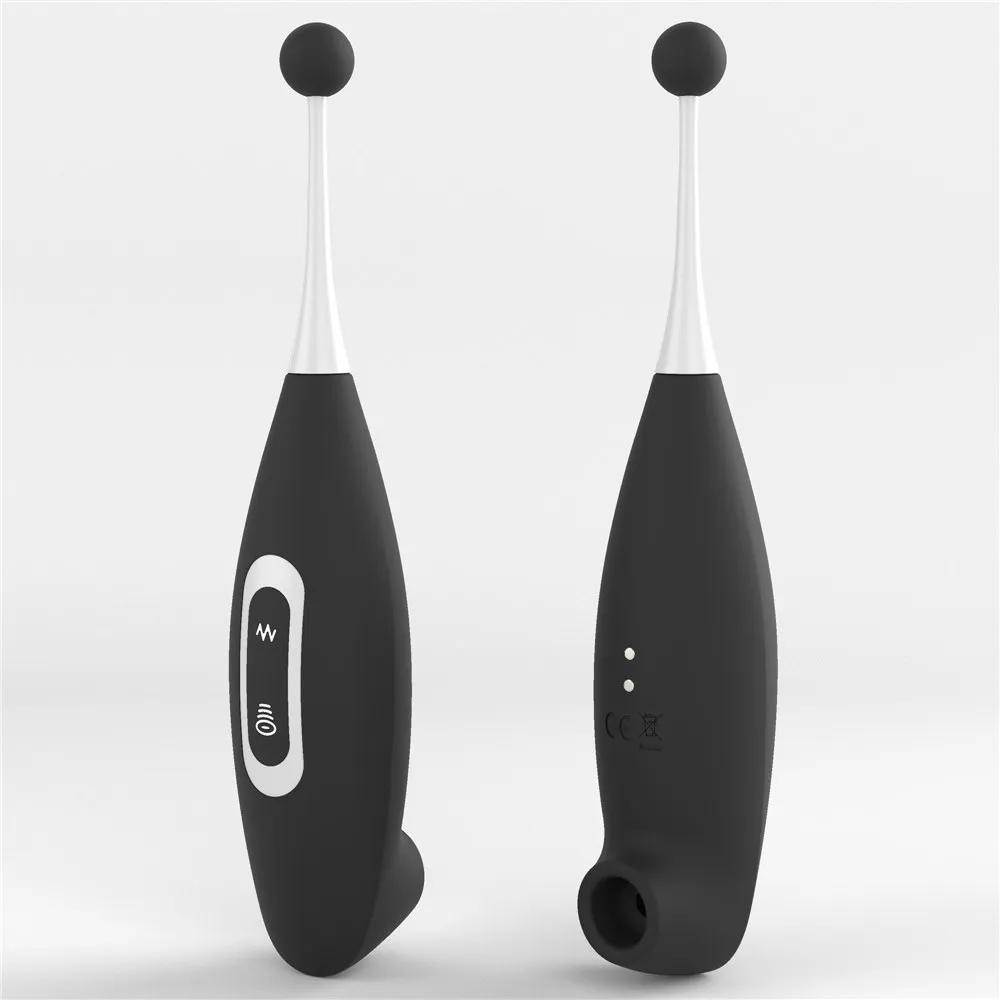 Lovetoy Rechargeable Clit Pro - Wibrator łechtaczkowy, Czarny, 19 cm
