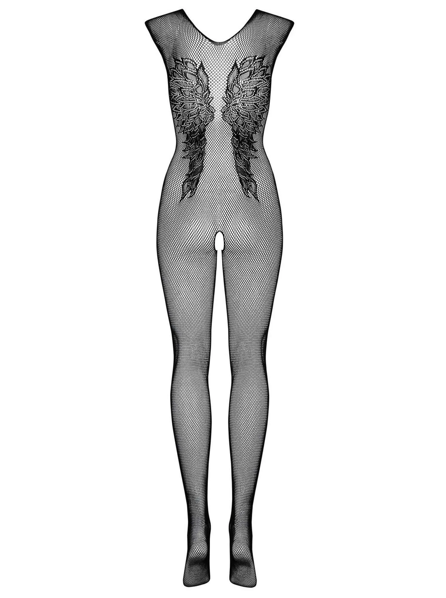 Комбинезон Obsessive N112, S-L (чёрный)