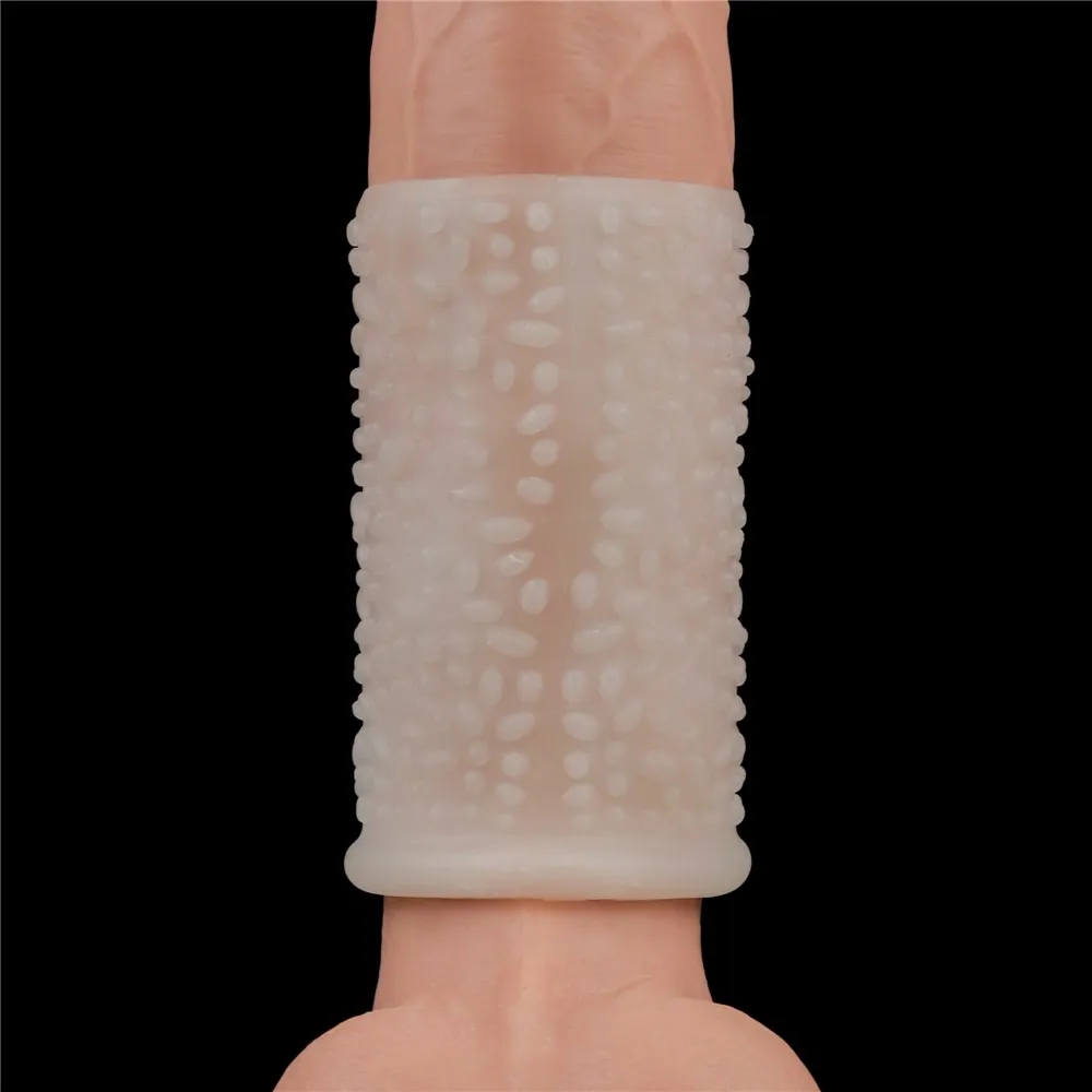 Lovetoy Vibrating Drip Knights Ring - Wibrująca nakładka na penisa, Biały, 10 cm