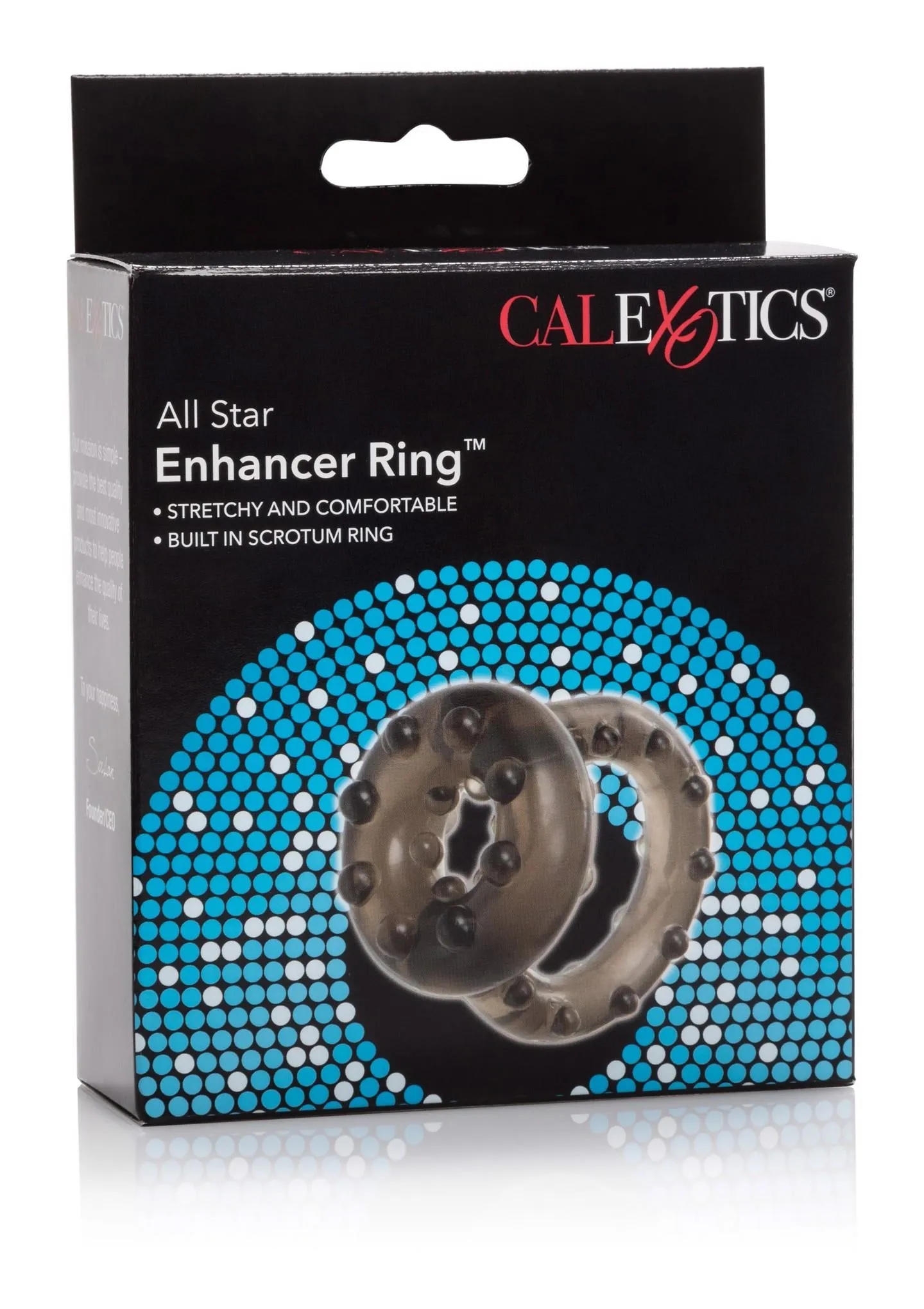 Эрекционное кольцо Calexotics All Star Enhancer Ring, 5 см (черный)