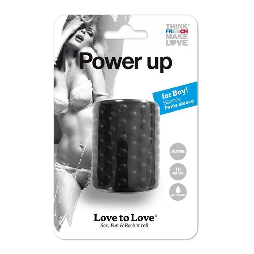 Насадка на пенис Love To Love Power Up, 5 см (черный)