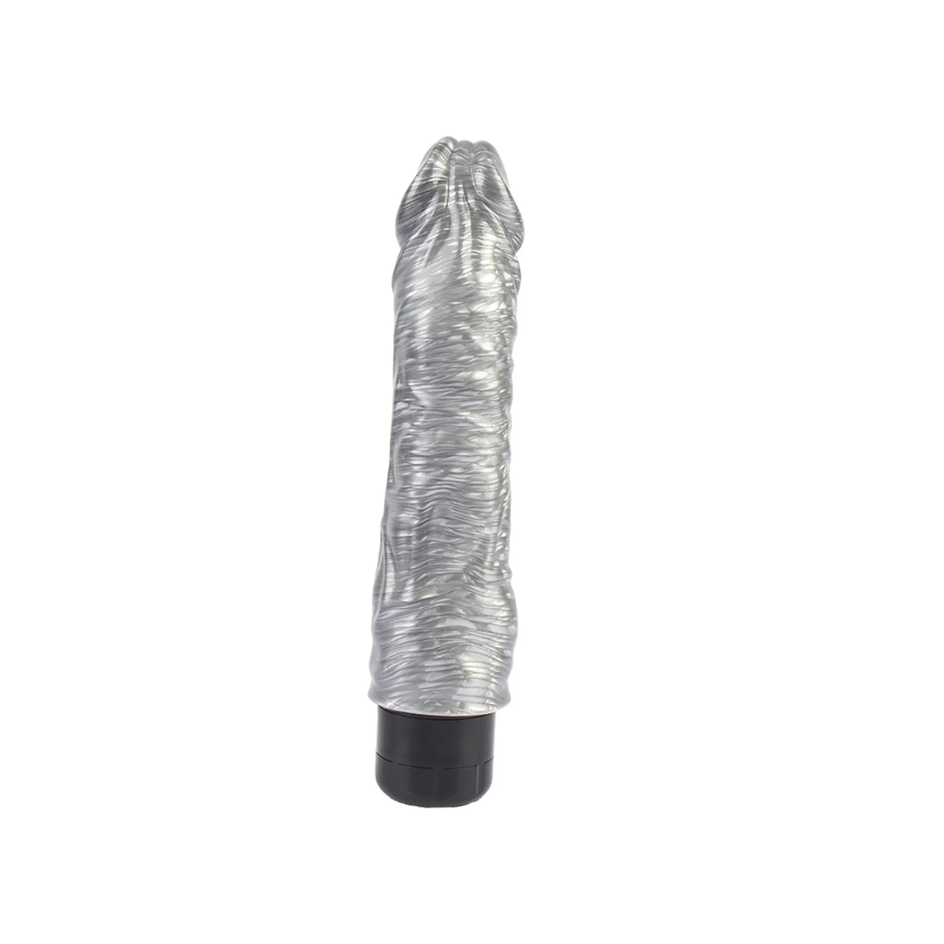 DarkMuscle Chubby Beau - Wibrator, Srebro, 21.5 cm