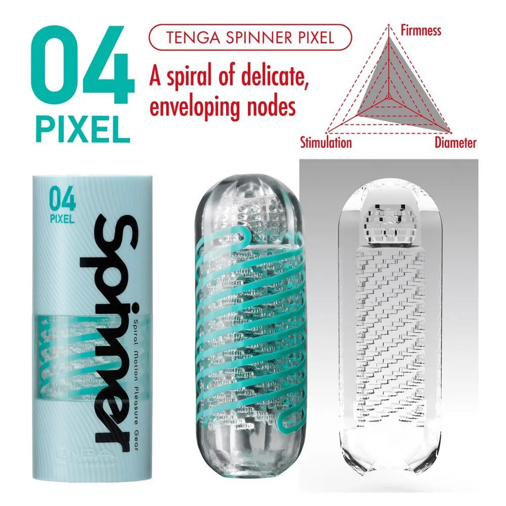 Мастурбатор Tenga Spinner Pixel (мятный)