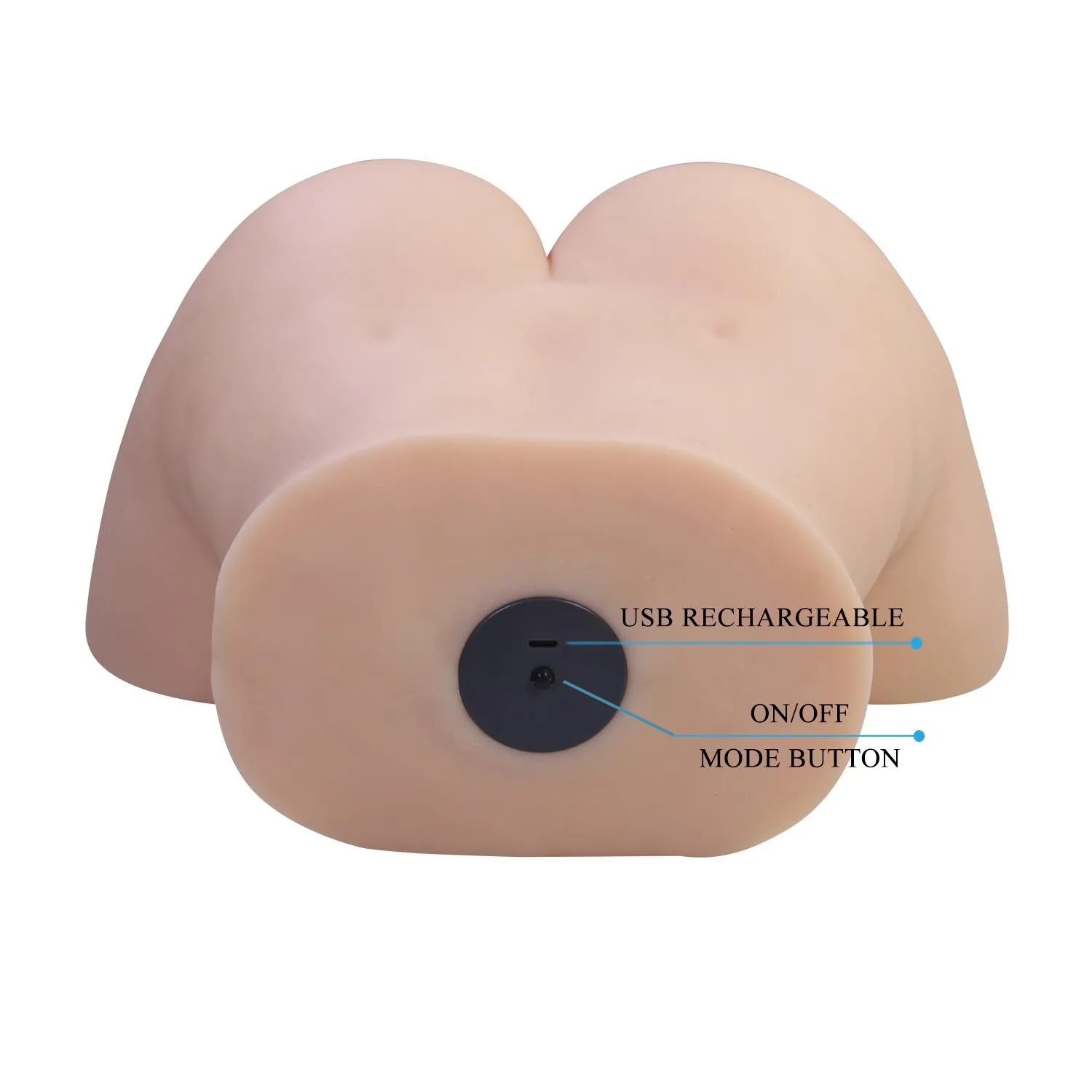 Crazy Bull Liora - Masturbator z wibracją, W kolorze cielistym, 36 cm
