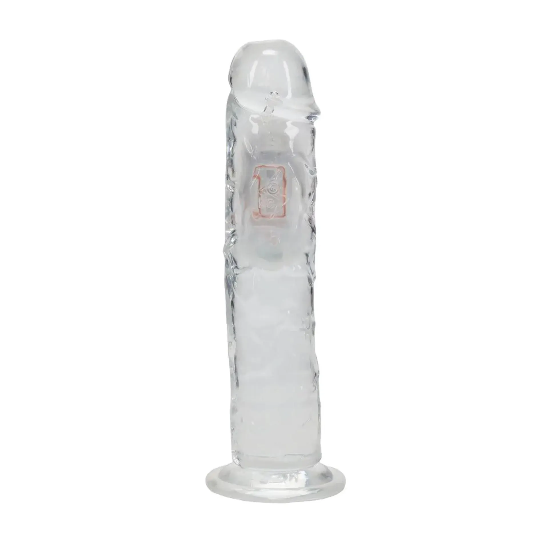 Фаллоимитатор RealRock LED Vibrating Straight Cock, 20 см (прозрачный)