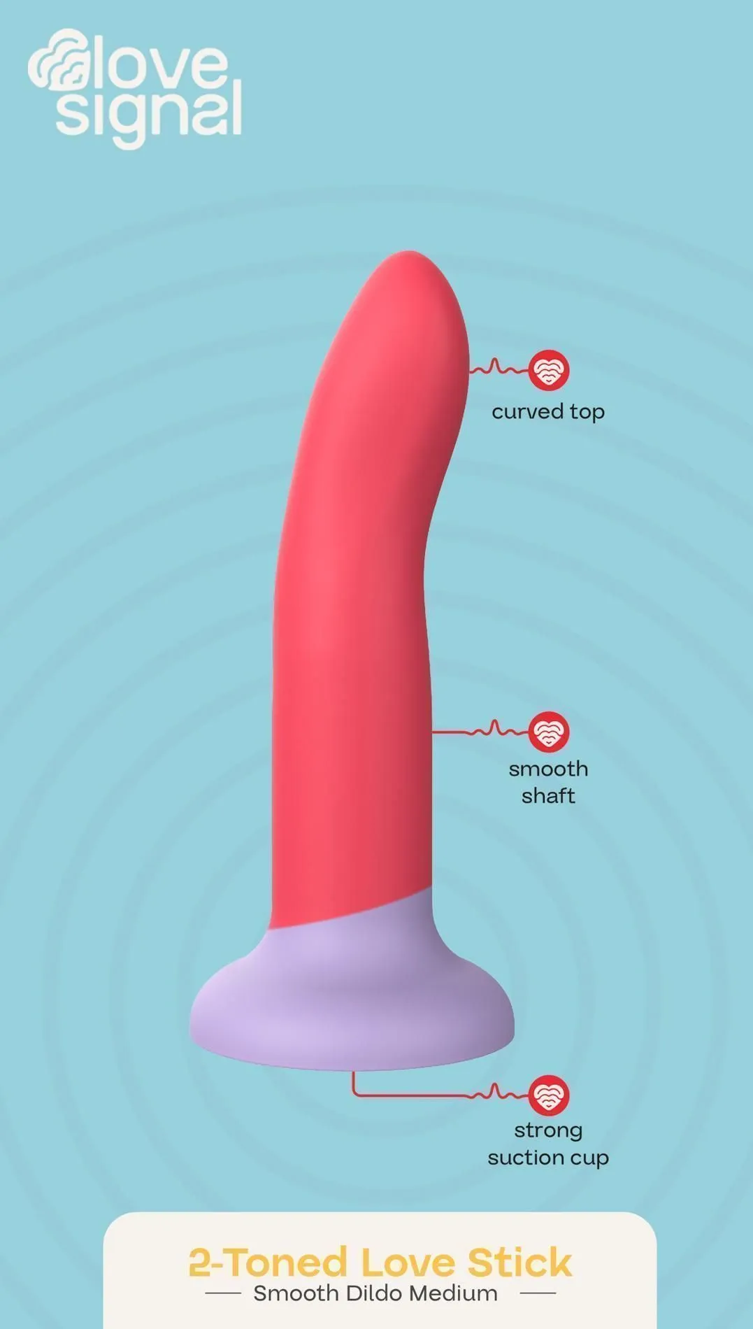 Фаллоимитатор Dream Toys 2-Toned Love Stick Medium, 17 см (красный)
