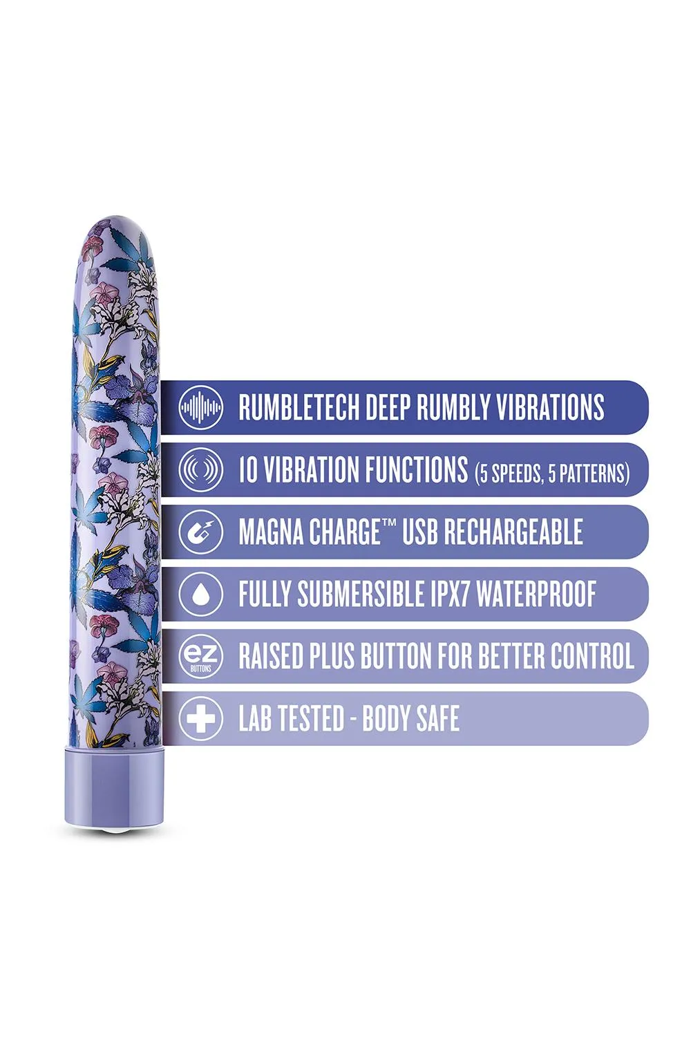 Вибратор Blush Limited Addiction Floradelic, 17.8 см (фиолетовый)