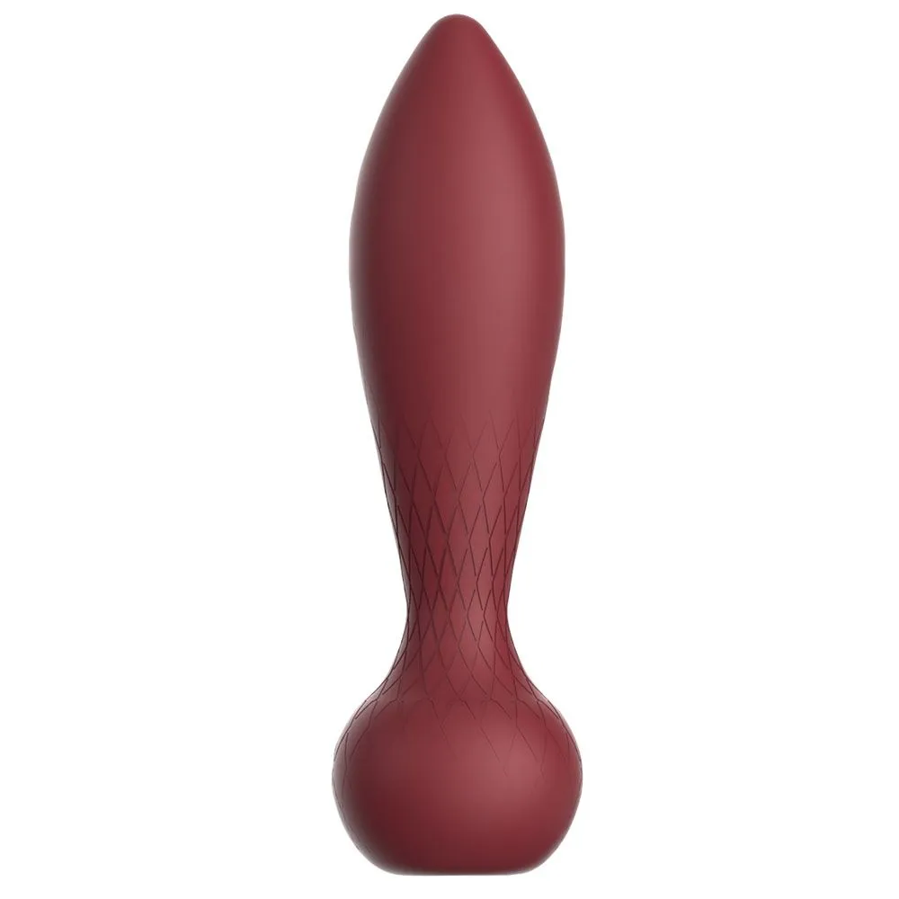 Анальна пробка Dream Toys Romance Romy, 13,8 см (бордовий)