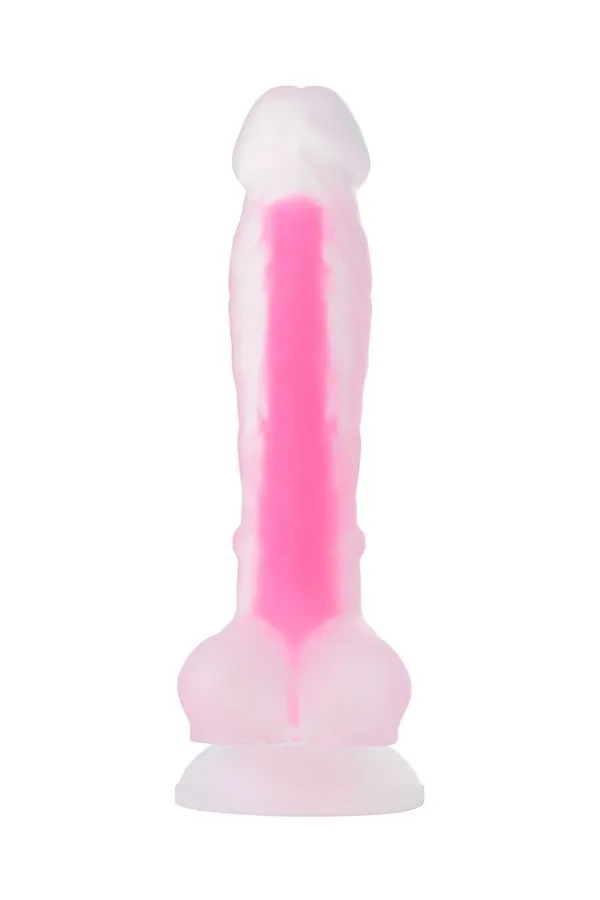 Toyfa Peter Glow - Dildo, Różowy, 22 cm