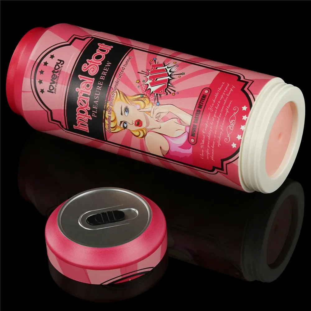 Lovetoy Pleasure Brew Imperial Stout - Masturbator, W kolorze cielistym, 19, 8 cm