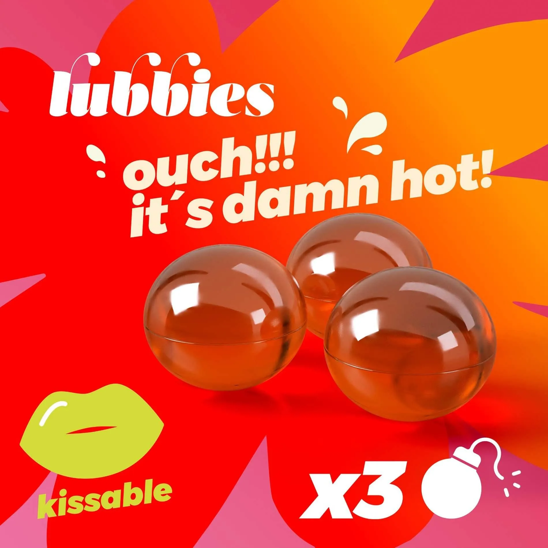 Crushious Lub Balls Hot - Rozgrzewający olejek do masażu, Bezzapachowy, 9 ml