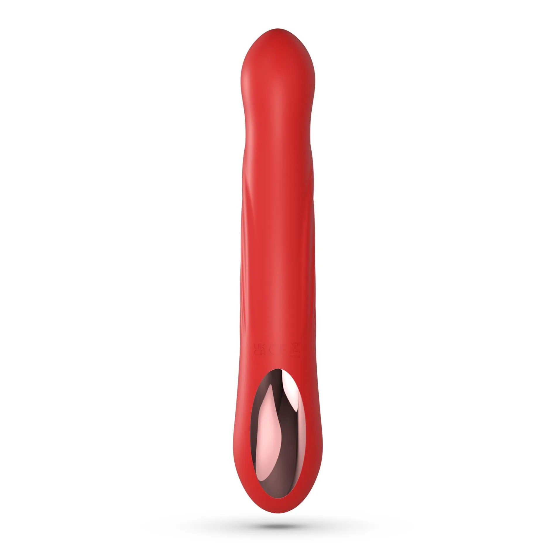 Вибратор-кролик Crushious Lapin Thrusting, 21.5 см (красный)