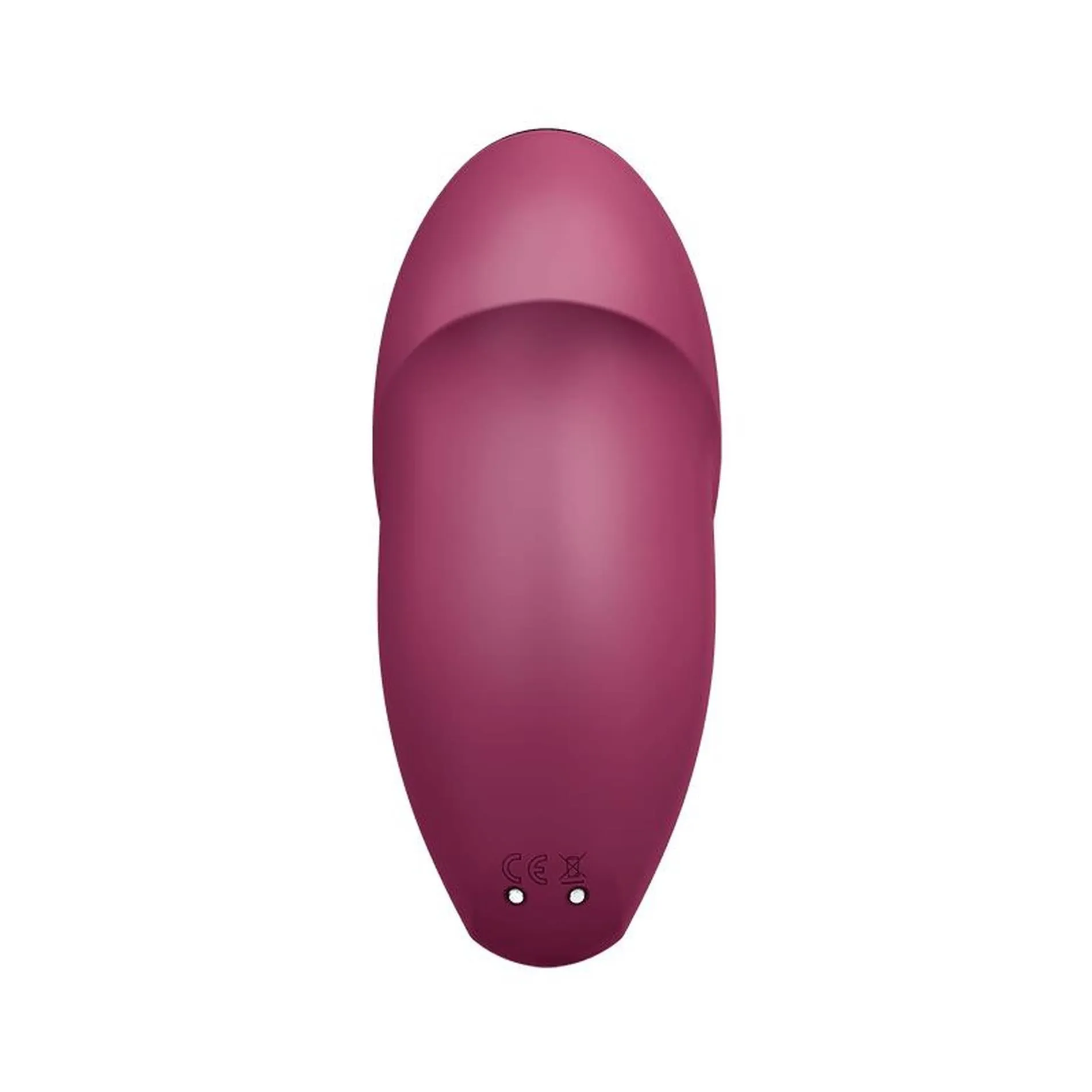 Satisfyer Tap & Climax 1 - Wibrator łechtaczkowy, Bordоwy, 11 cm