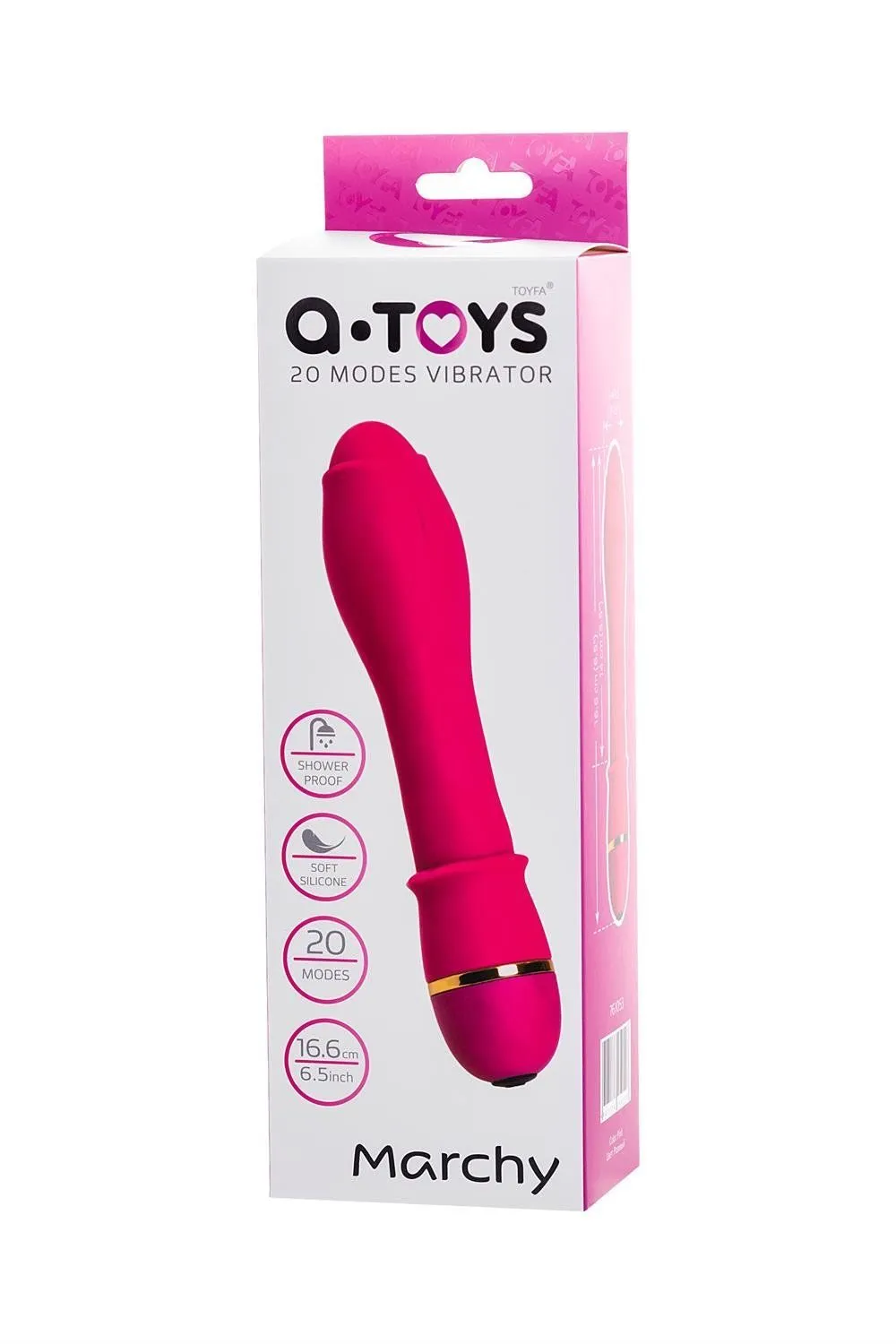 Вібратор A-Toys Marchy, 16,6 см (рожевий)