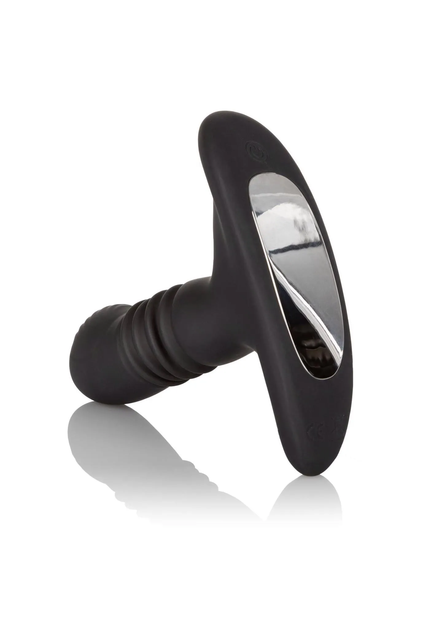 Анальный вибратор CalExotics Eclipse Thrusting Rotator, 9.5 см (черный)