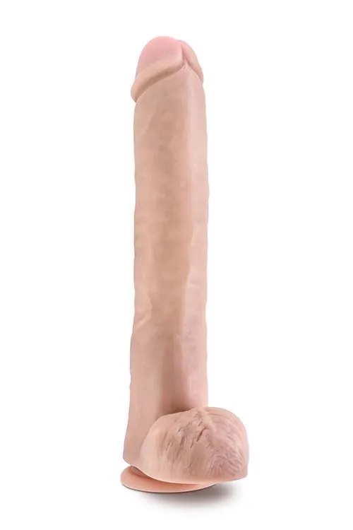 Blush Au Naturel Daddy 14 Inch - Dildo, W kolorze cielistym, 35.5 cm