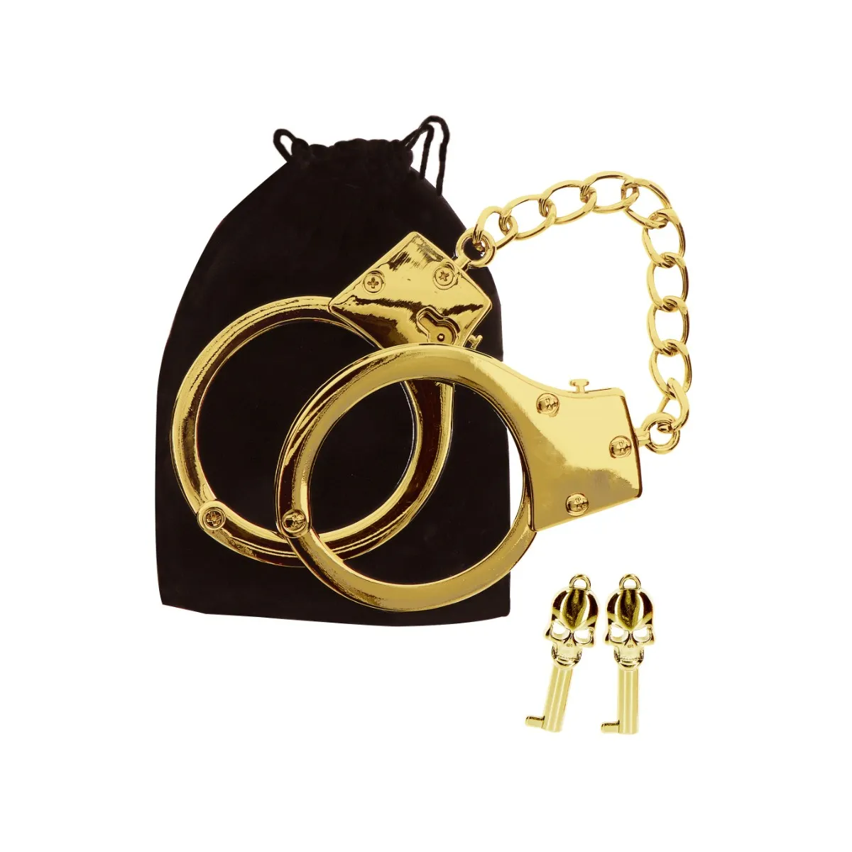 Taboom Gold Plated BDSM Handcuffs - Kajdanki, Złoto