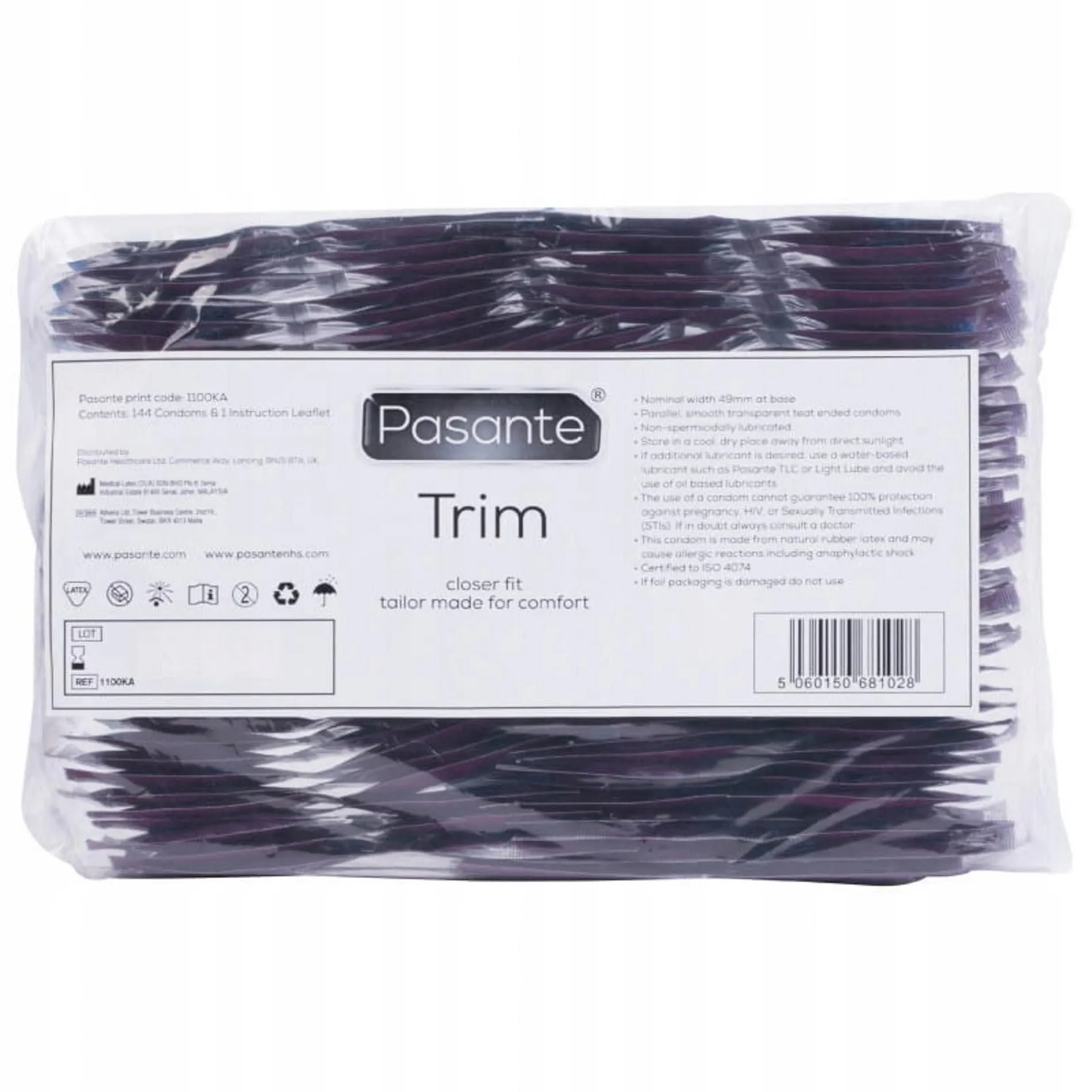 Презервативи Pasante Trim, 144 см