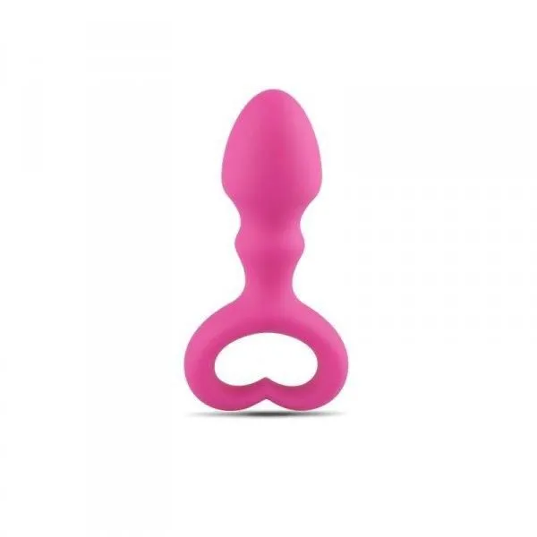 Анальна пробка Toyz4lovers Heart Clip Tip, 9 см (рожевий)