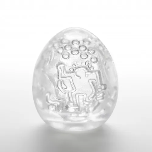 Мастурбатор яйцо Tenga Egg Keith Haring Dance (белый)