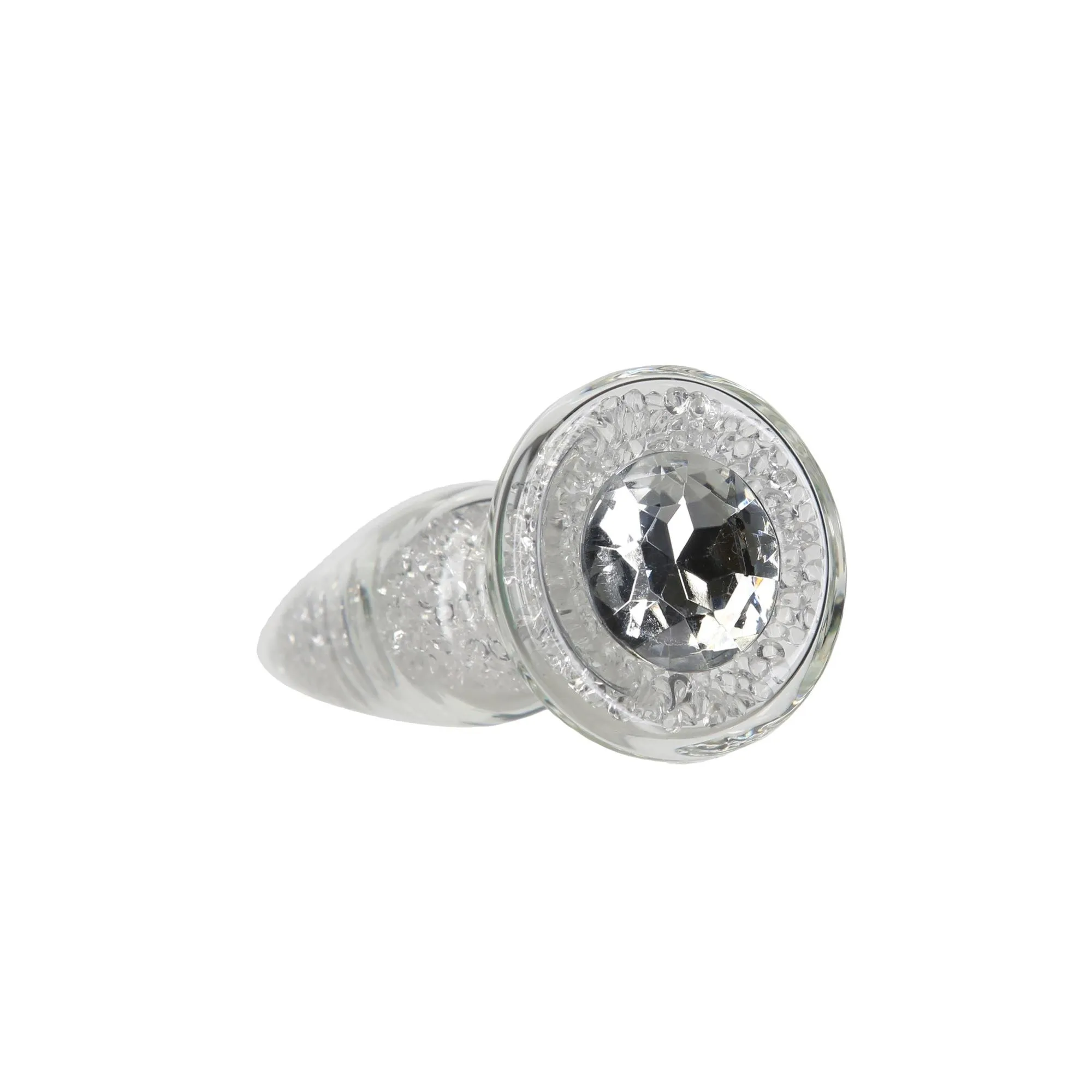 Pillow Talk Fancy Luxurious Glass Anal Plug - Korek analny, Przezroczysty, 10, 1 cm