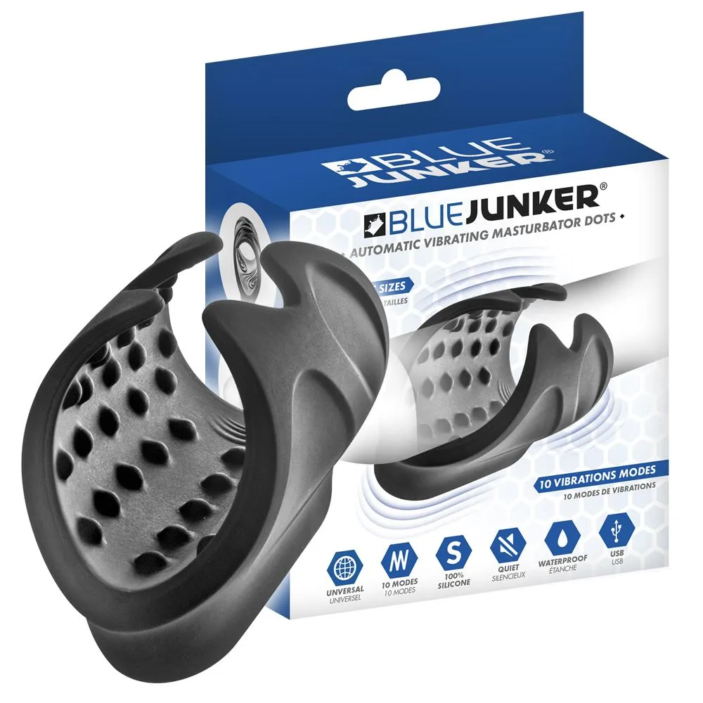 Мастурбатор BlueJunker Dots (черный)