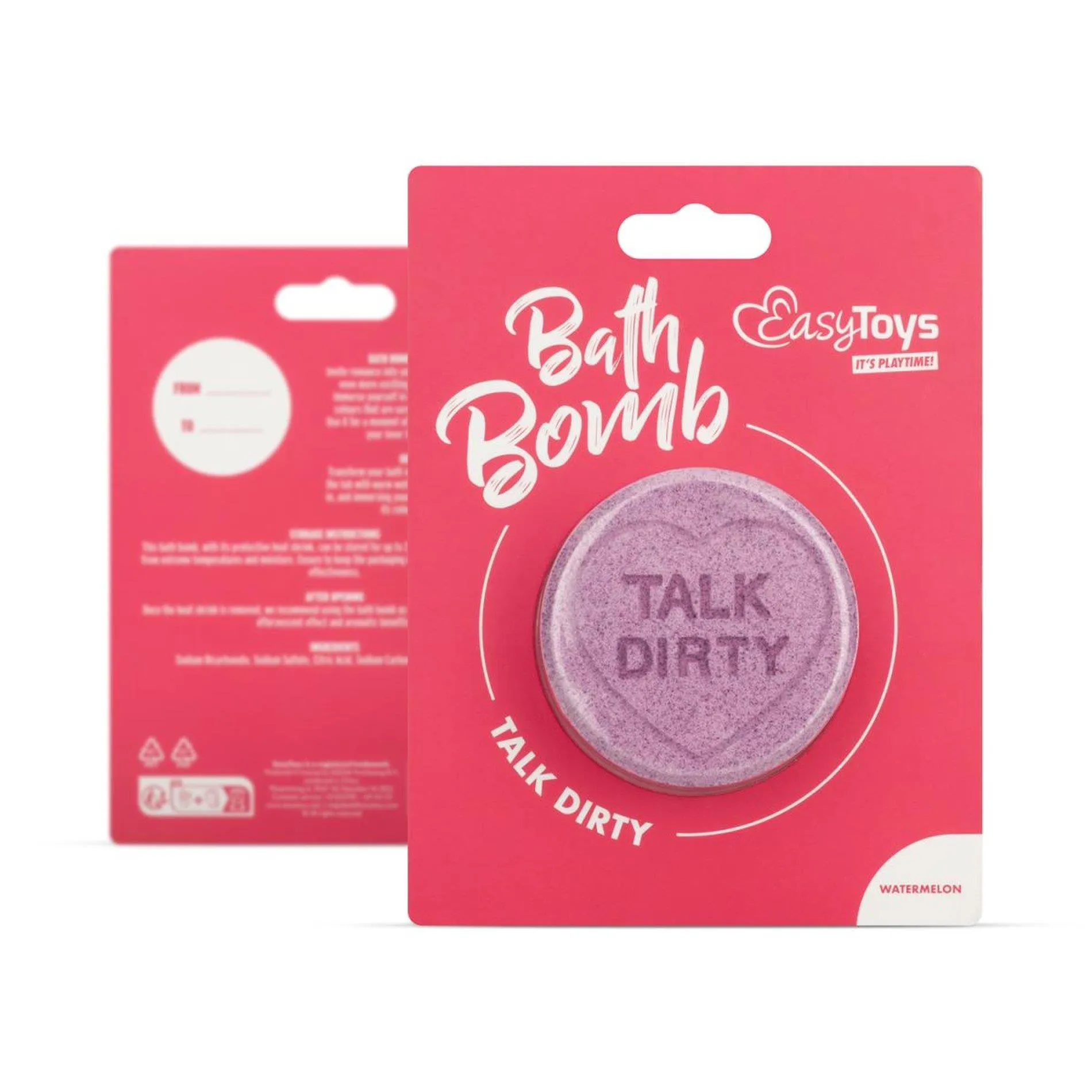 Easytoys Talk Dirty - Kula do kąpieli, Fioletowy, Arbuz