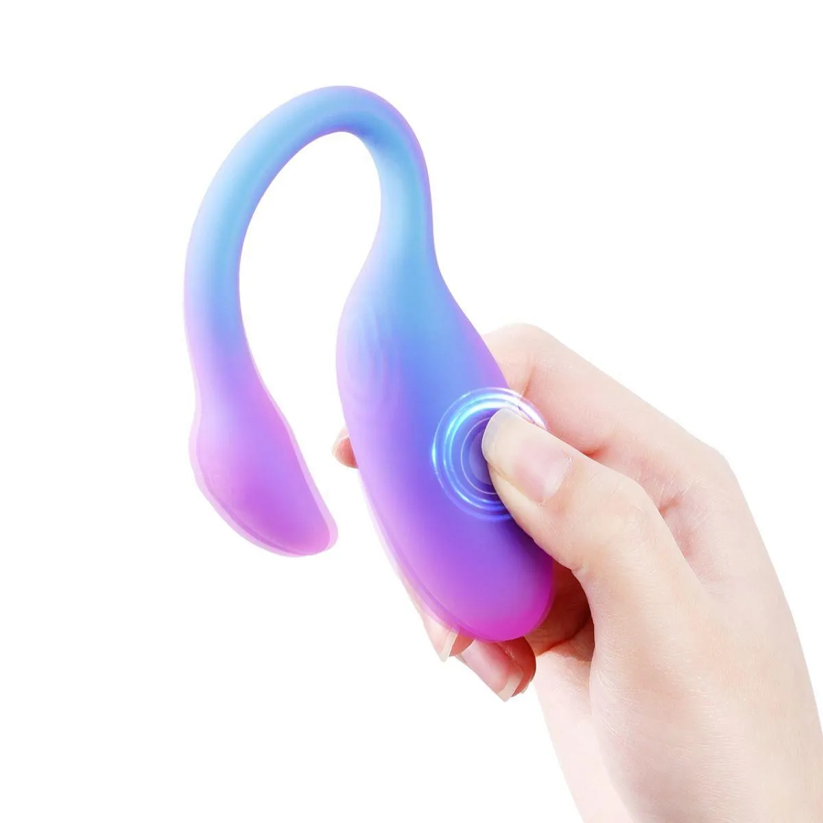 Magic Motion Magic Flamingo Max - Wibrujące jajko, Niebieski, 11 cm
