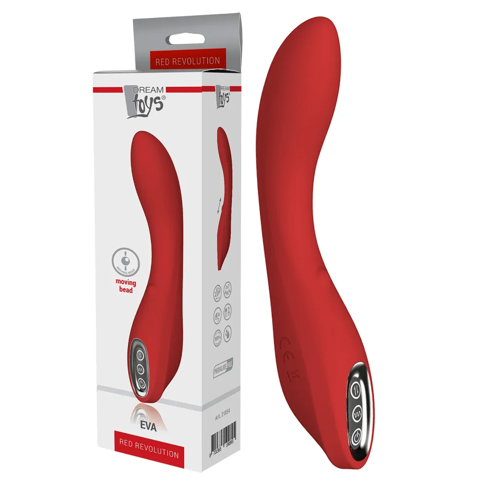 Dream Toys Red Revolution Eva - Wibrator, Czerwony, 21 cm