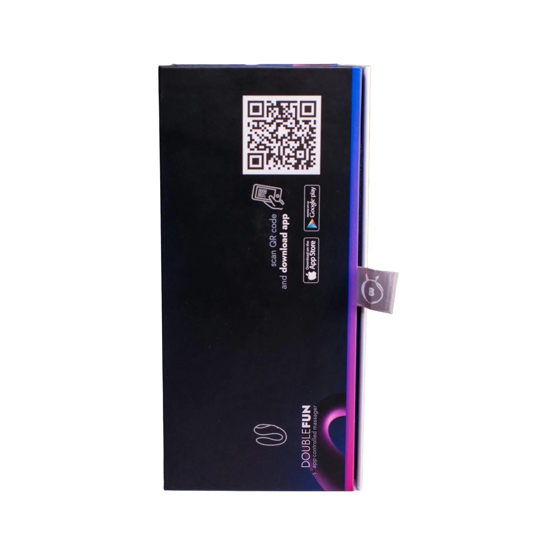 B - Series Smart Double Fun App - Wibrator, Fioletowy, 8.3 cm