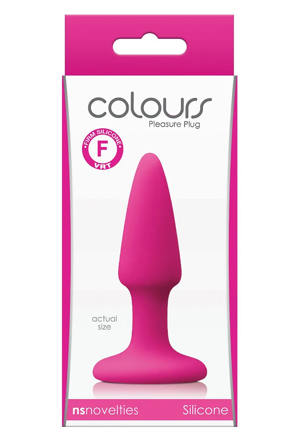 NS Novelties Colours Pleasure Small Plug - Korek analny, Różowy, 11.5 cm, S