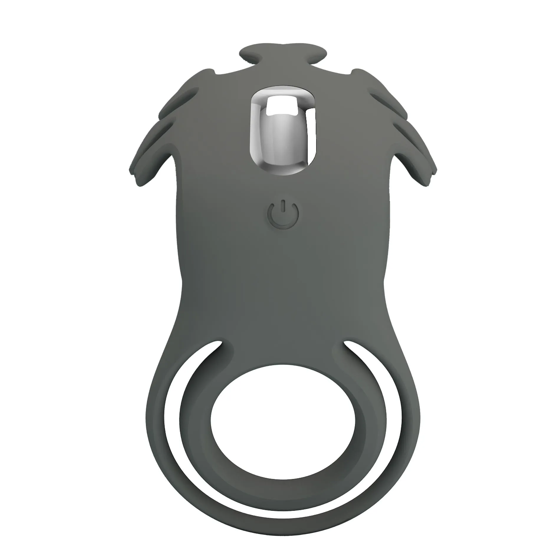 Эрекционное кольцо Pretty Love Vibrant Penis Ring Ruben, 8.5 см (серый)
