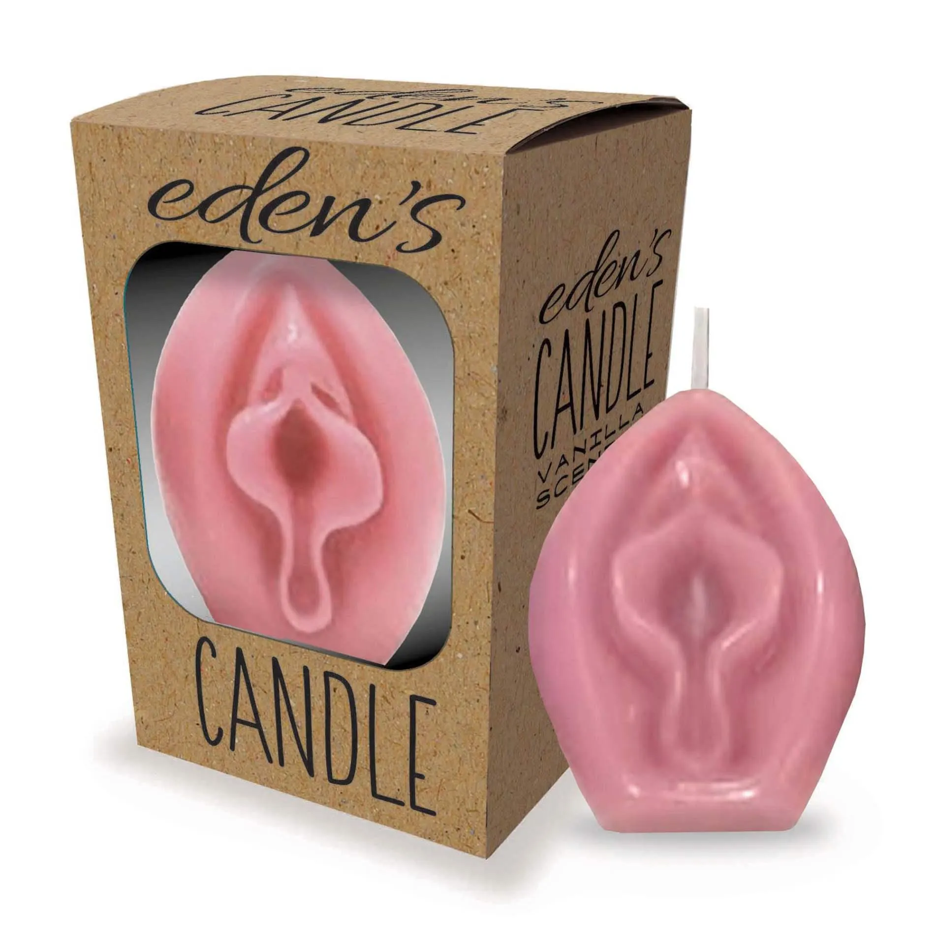 Свеча Little Genie Eden’s Candle, ванильный аромат (розовый)