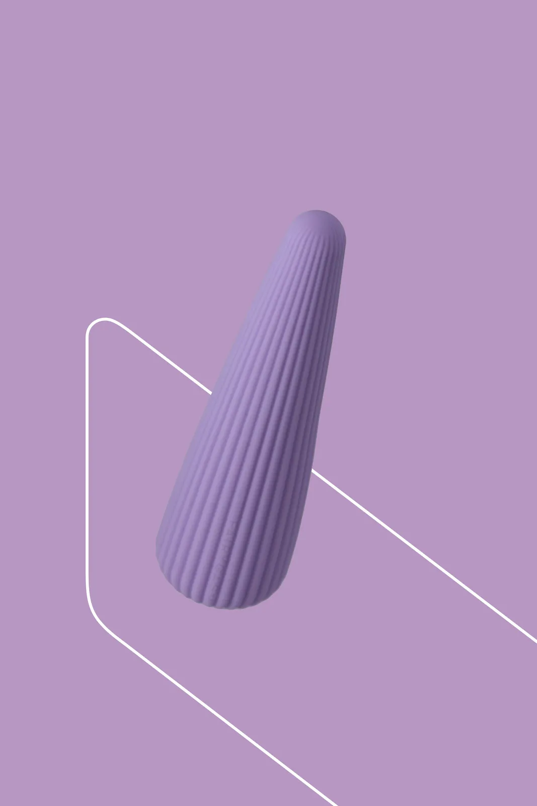 Вібратор FairyGasm IcyCone, 13.5 см (фіолетовий)