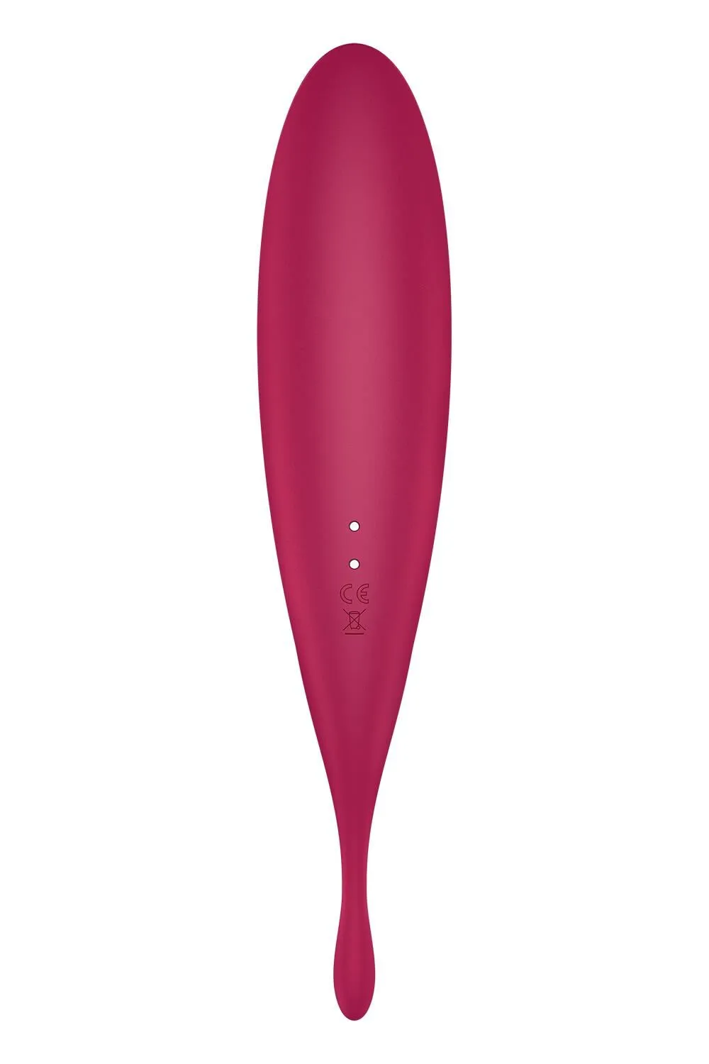 Вакуумний кліторальний стимулятор з вібрацією Satisfyer Twirling Pro+ (червоний)